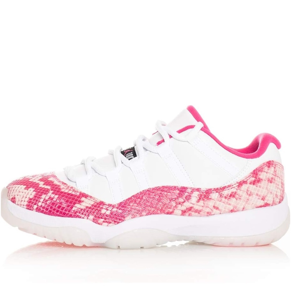 Air Jordan 11 Pink Snake Skin Sneakers